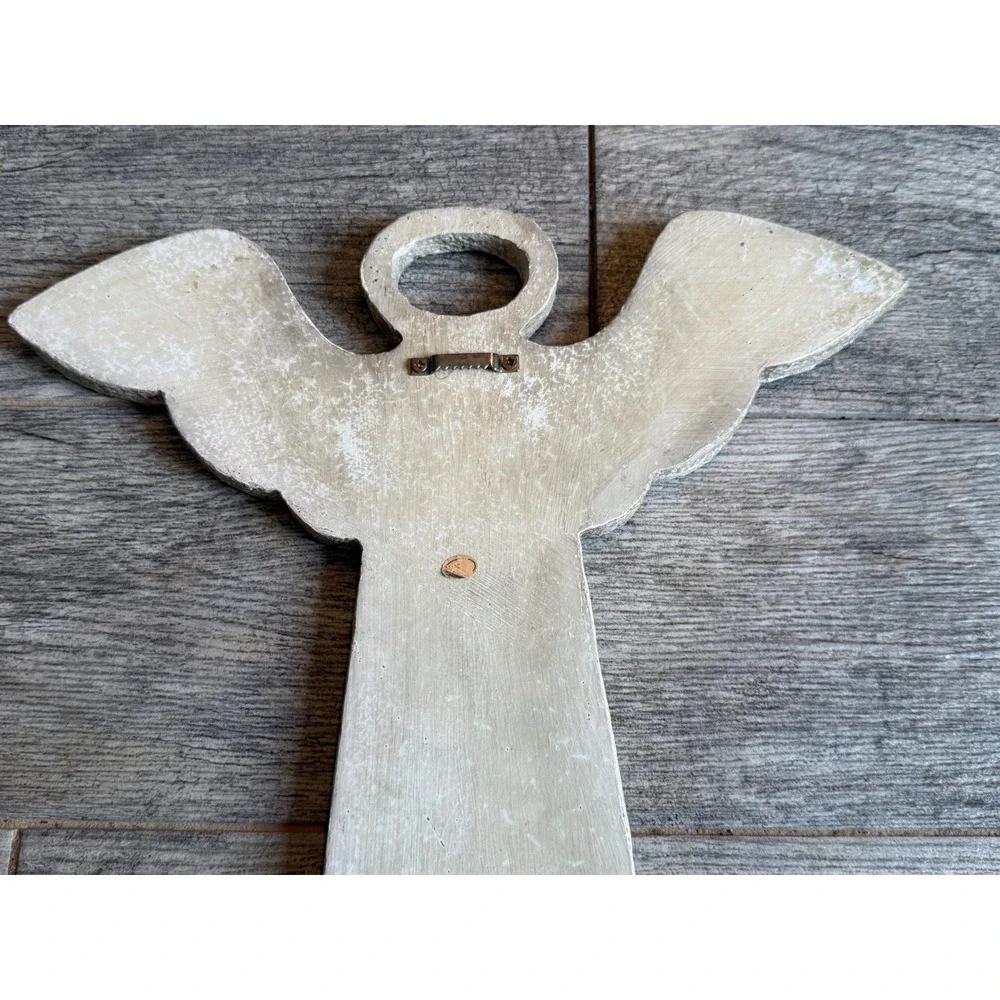 Caffco Lord's Prayer Angel Wall Plaque Rustic Religious Decor Cross Scripture